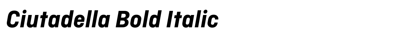 Ciutadella Bold Italic